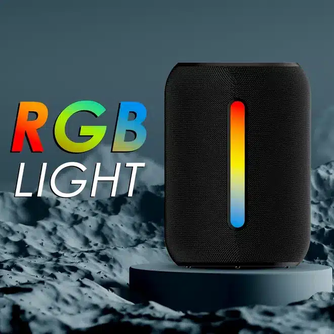 itel Groove Mini Bluetooth Speaker – Portable Wireless RGB Speaker with Deep Bass & Long Battery Life