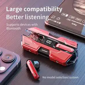 Gaming Wireless Earbuds with Digital Display Charging Case