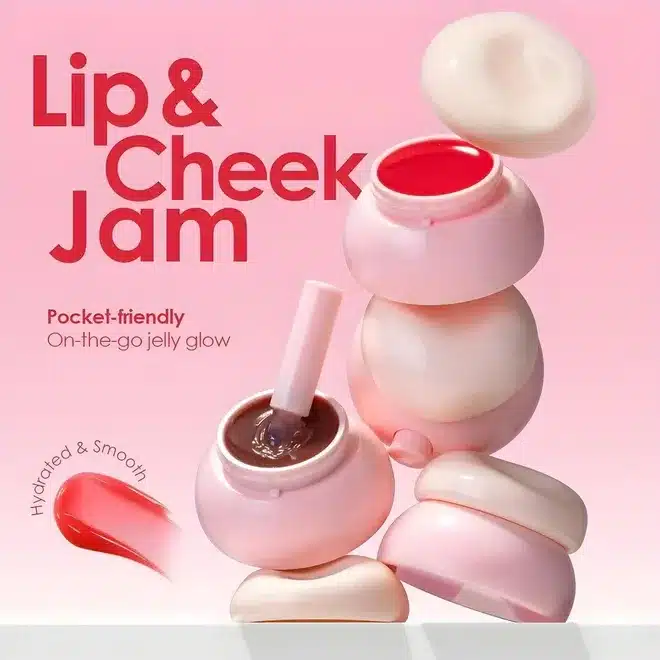 Jelly Glow Lip & Cheek Tint Balm – Multi-Use Hydrating Color Pot
