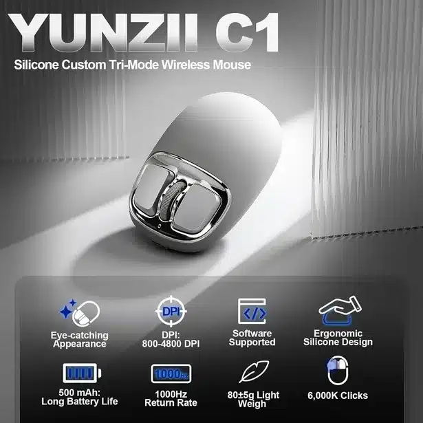 Rechargeable Wireless Optical Mouse with USB Receiver