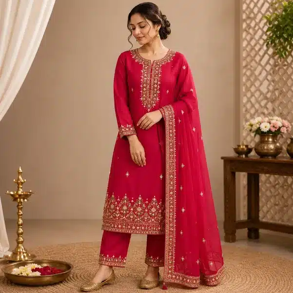 Elegance Embroidered Women's Casual & Party Wear Kurti