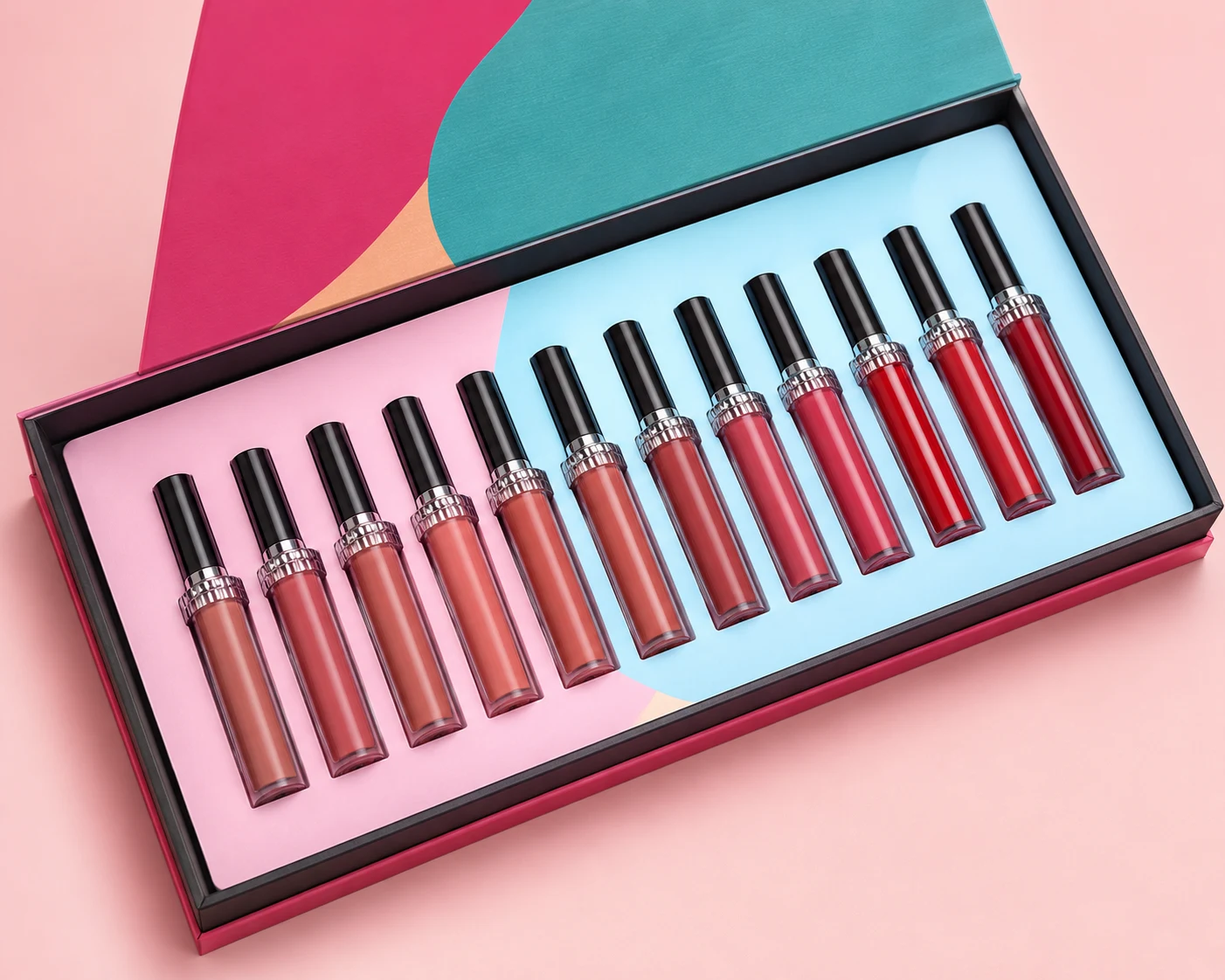 Nude Matte Lipstick Set with 12 Premium Shades