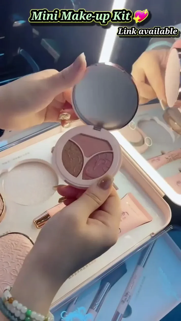 Mini Makeup Kit with LED Mirror