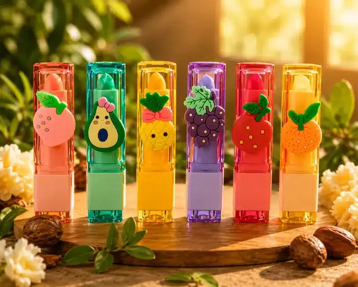 Fruit Flavored Moisturizing Lip Balm Set