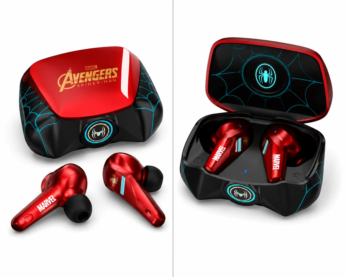 Marvel Avengers Spider-Man Edition TWS Wireless Bluetooth Earbuds