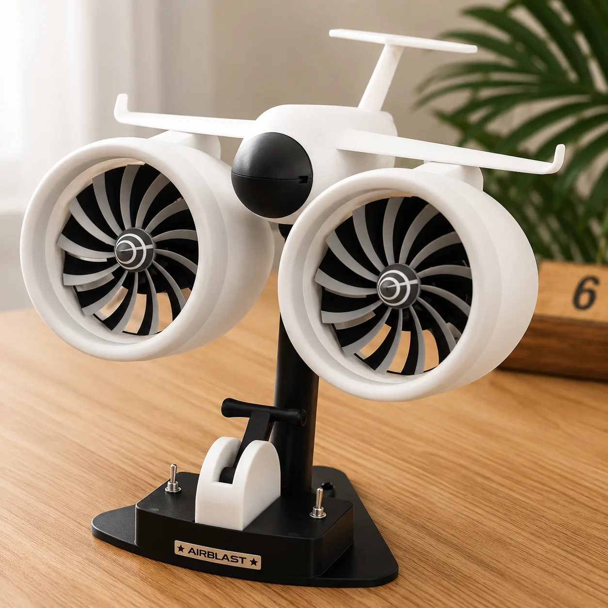 Dual Turbo Jet Desk Fan