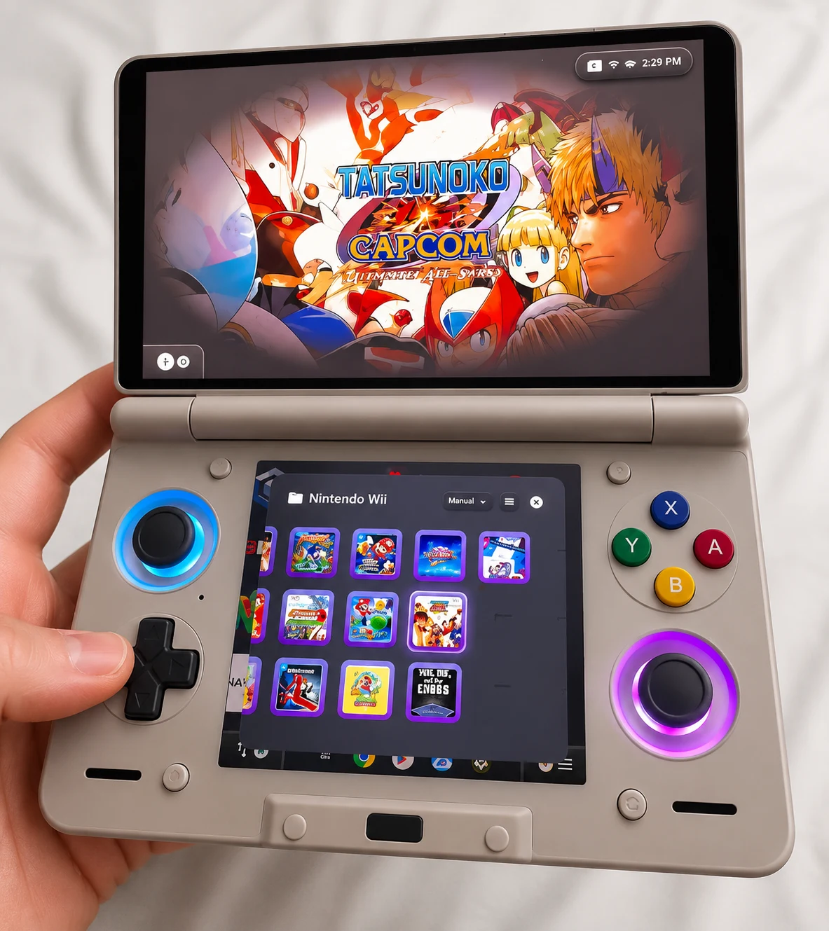 Dual Screen Retro Handheld Gaming Console
